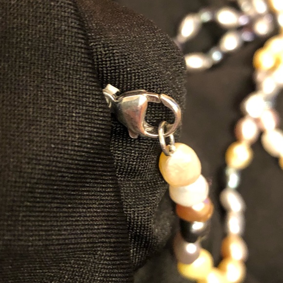 Two Honora freshwater baroque pearl multicolor necklaces in Sterling silver - Picture 6 of 7